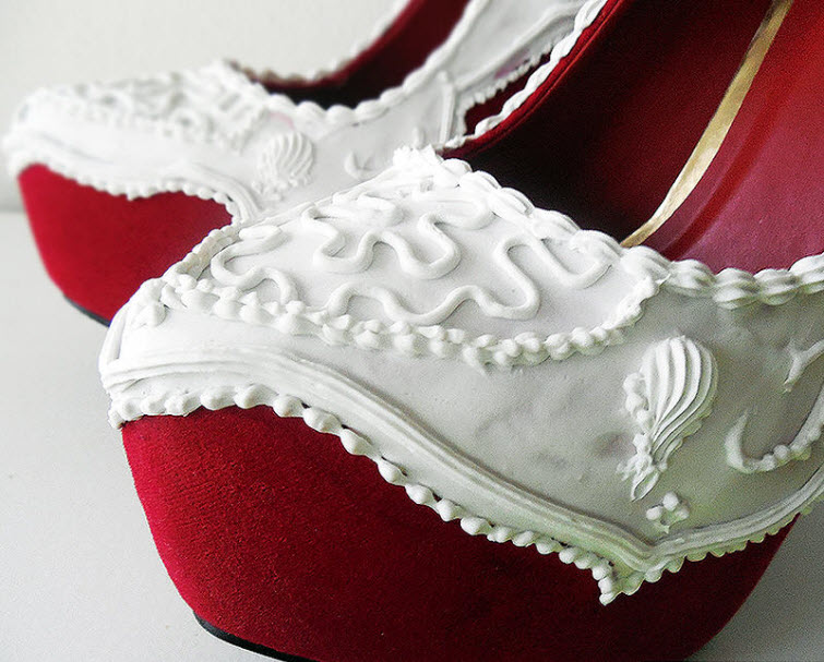 Red Velvet Pumps Wear Shoes Shoe Bakery Sweet Treats