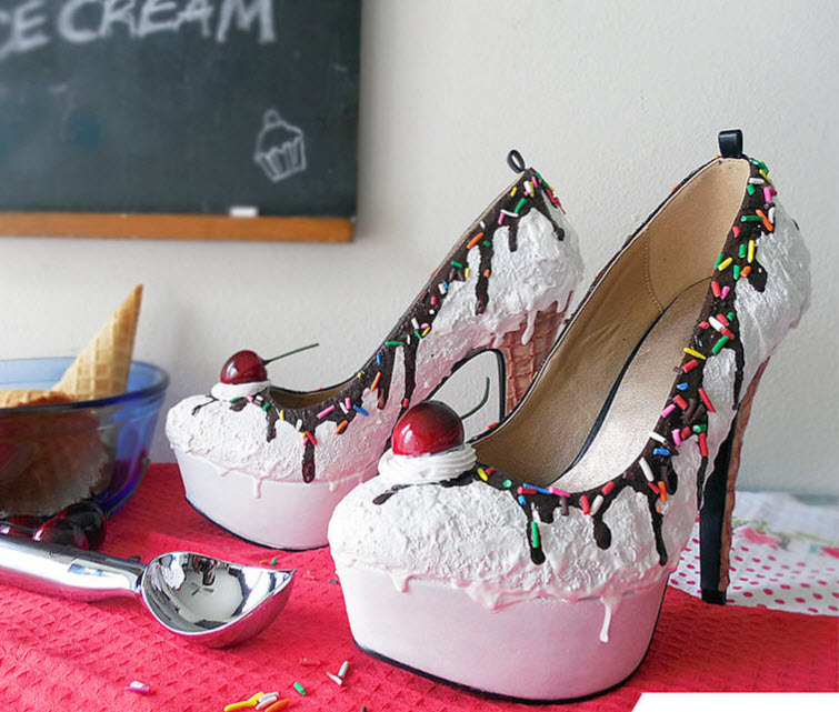 Vanilla Ice Cream Heels Wear Shoes Shoe Bakery Sweet Treats4