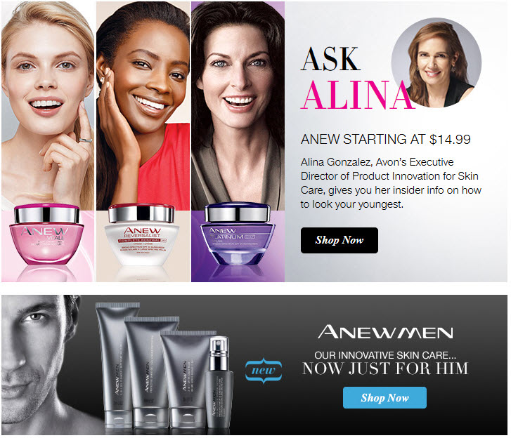 Avon Skin Care Men and Women