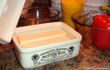 rectangular butter box dish cream thumb