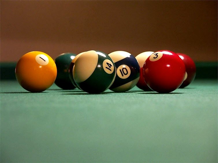 billiard balls for pool